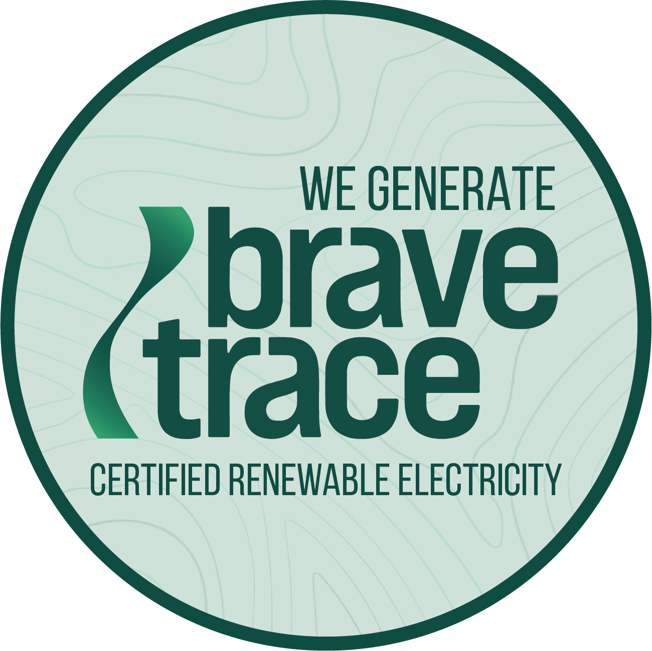We Generate BraveTrace Certified Renewable Energy